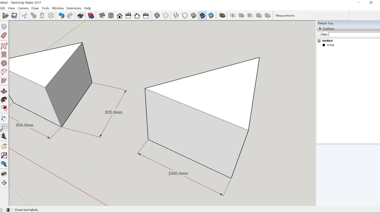 20190528 sketchup construction toolbar YouTube