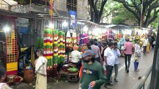 Malleshwaram flower market - Festival vibes