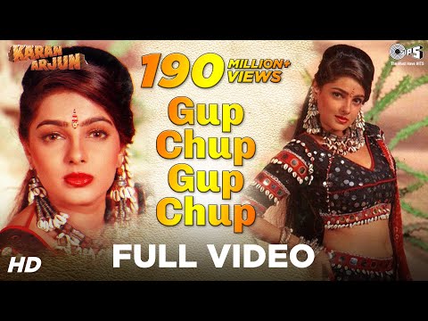 gup-chup-gup-chup-full-song---karan-arjun-|-mamta-kulkarni-|-alka-yagnik-&-ila-arun