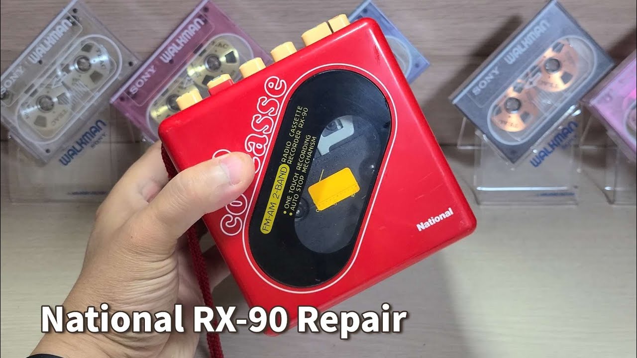 National RX-90 Repair Cassette Player Walkman - YouTube