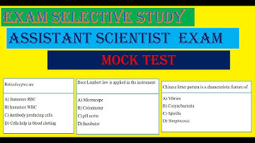 Kerala PSC | Assistant Scientist Exam | Pollution Control Board | Mock Test | Exam Selective Study