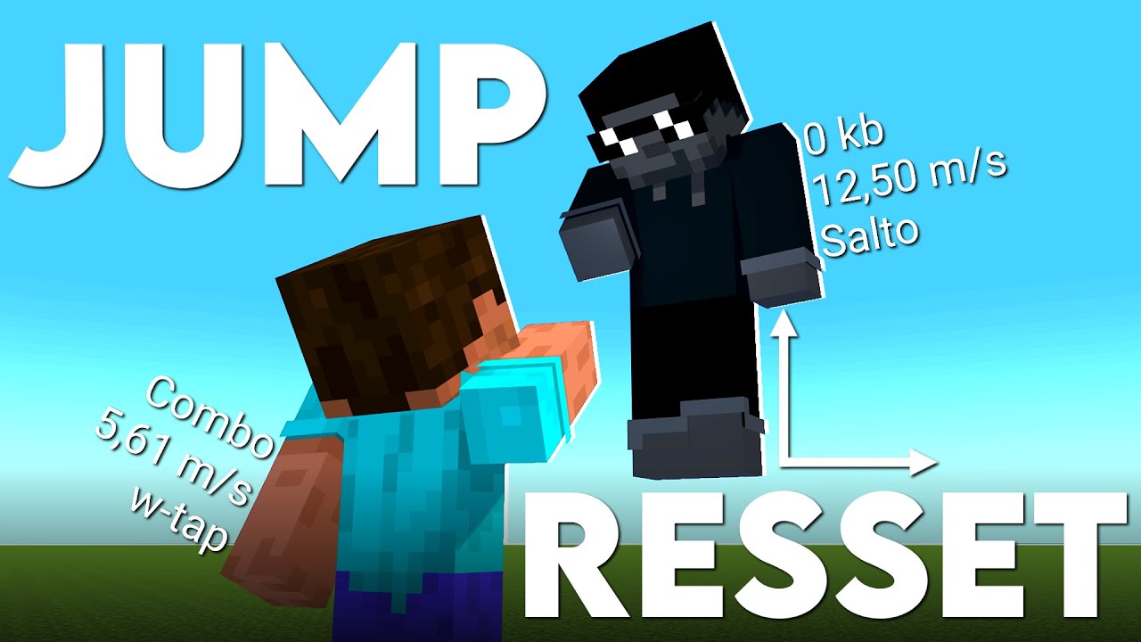 Cómo hacer Jump Reset bien explicado Minecraft pvp avanzado