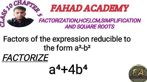 factorize a⁴+4b⁴