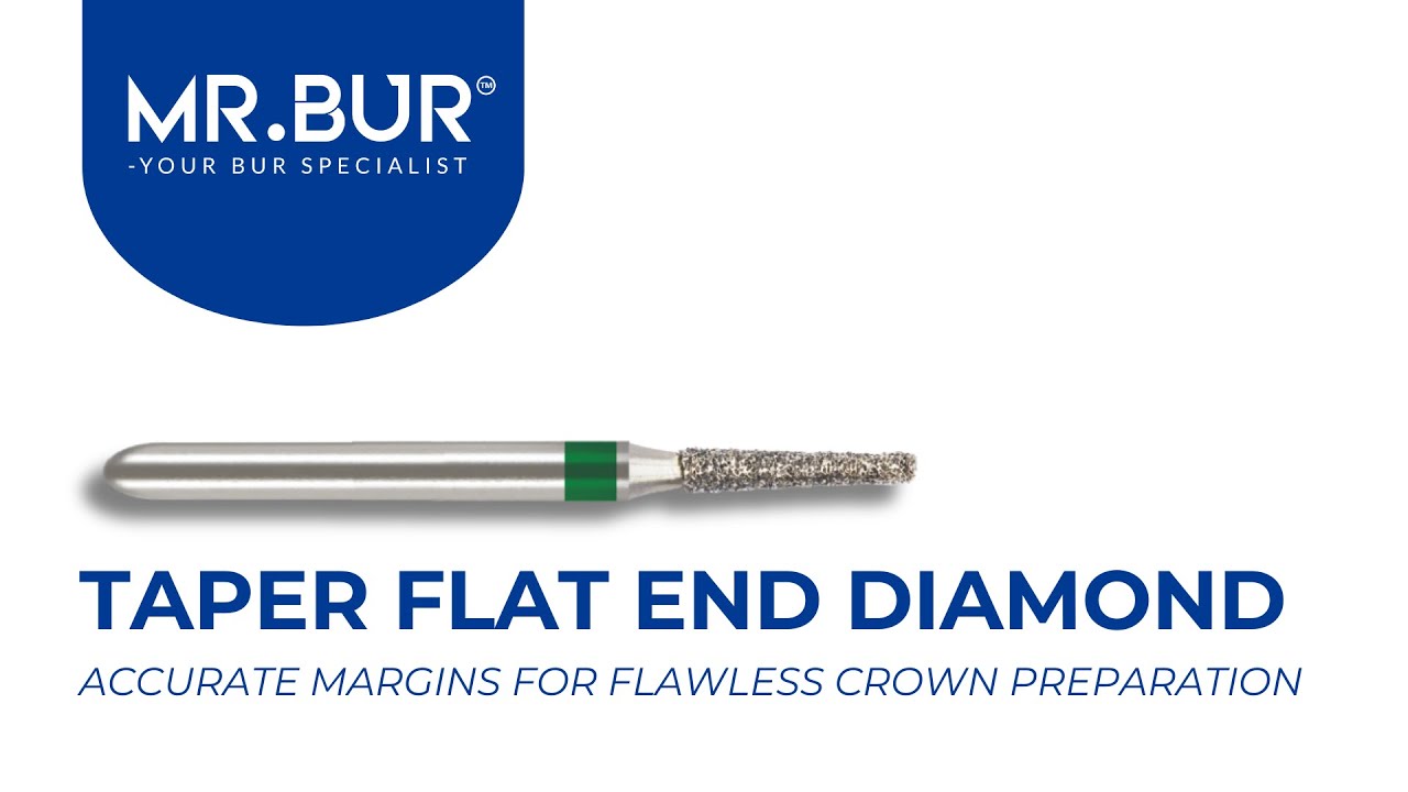 ISO 845 Taper Flat End Coarse Diamond Bur FG | MR.BUR