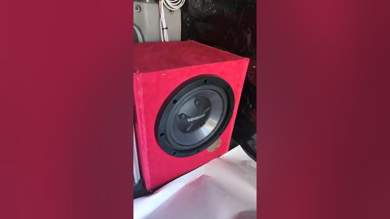 Kenwood KFCW112S Subwoofer on workhorse Renault Trafic van YouTube