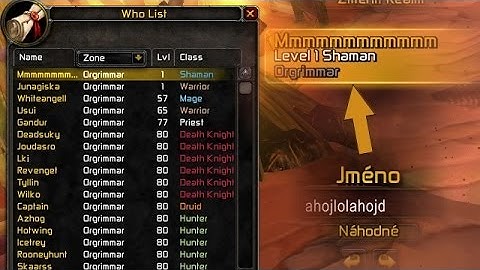 WoW WPE PRO - Hacked Name