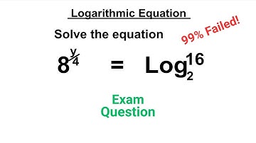 Solving Logarithmic Equations | Exam - Style Question 8