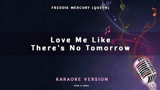 Freddie Mercury QUEEN - Love Me Like There's No Tomorrow | KARAOKE Lirik Resimi