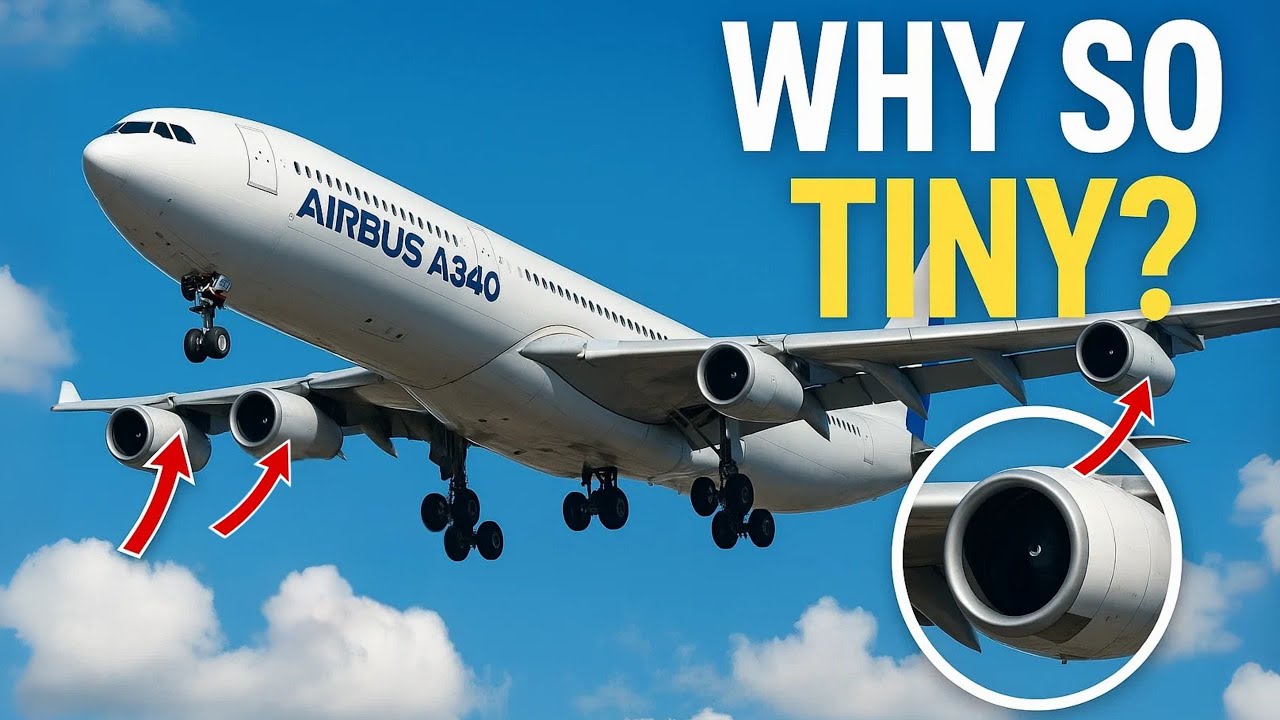 The Hidden Reason Behind The Airbus A340’s Tiny Engines