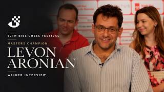Levon Aronian Crowned Masters Champion | 59th Biel Chess Festival Winner Interview