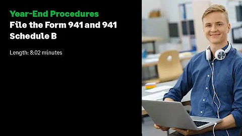 Sage 300 Construction and Real Estate - File the Form 941 and  941 Schedule B