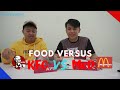 Food versus  ayam spicy kfc vs ayam spicy mcd feat reviewinaja
