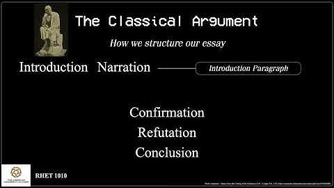 The Classical Argument Introduction