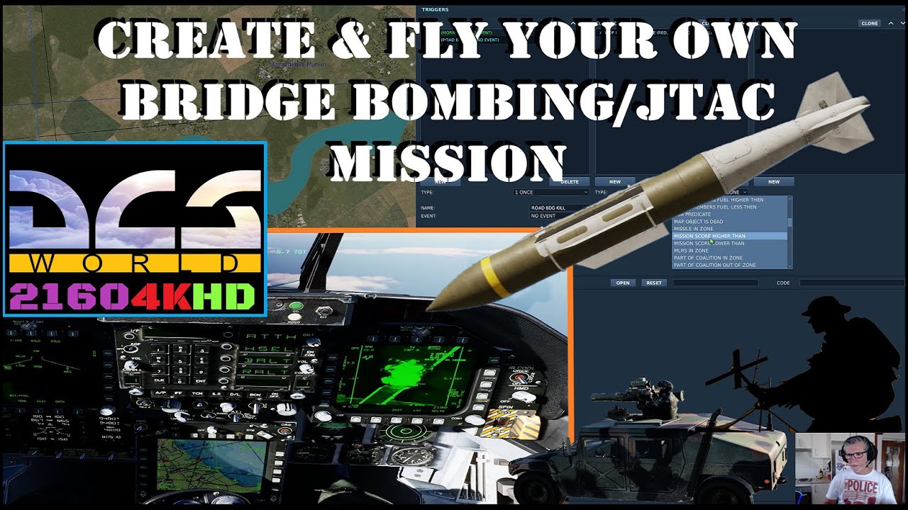 DCS WORLD: BUILD YOUR OWN COOL BRIDGE BOMBING MISSION WITH JTAC INCL.
