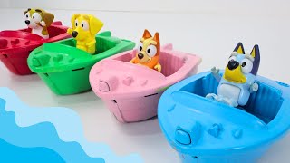 Bluey Boats Water Play | Best Toy Learning Video For Kids and Toddlers