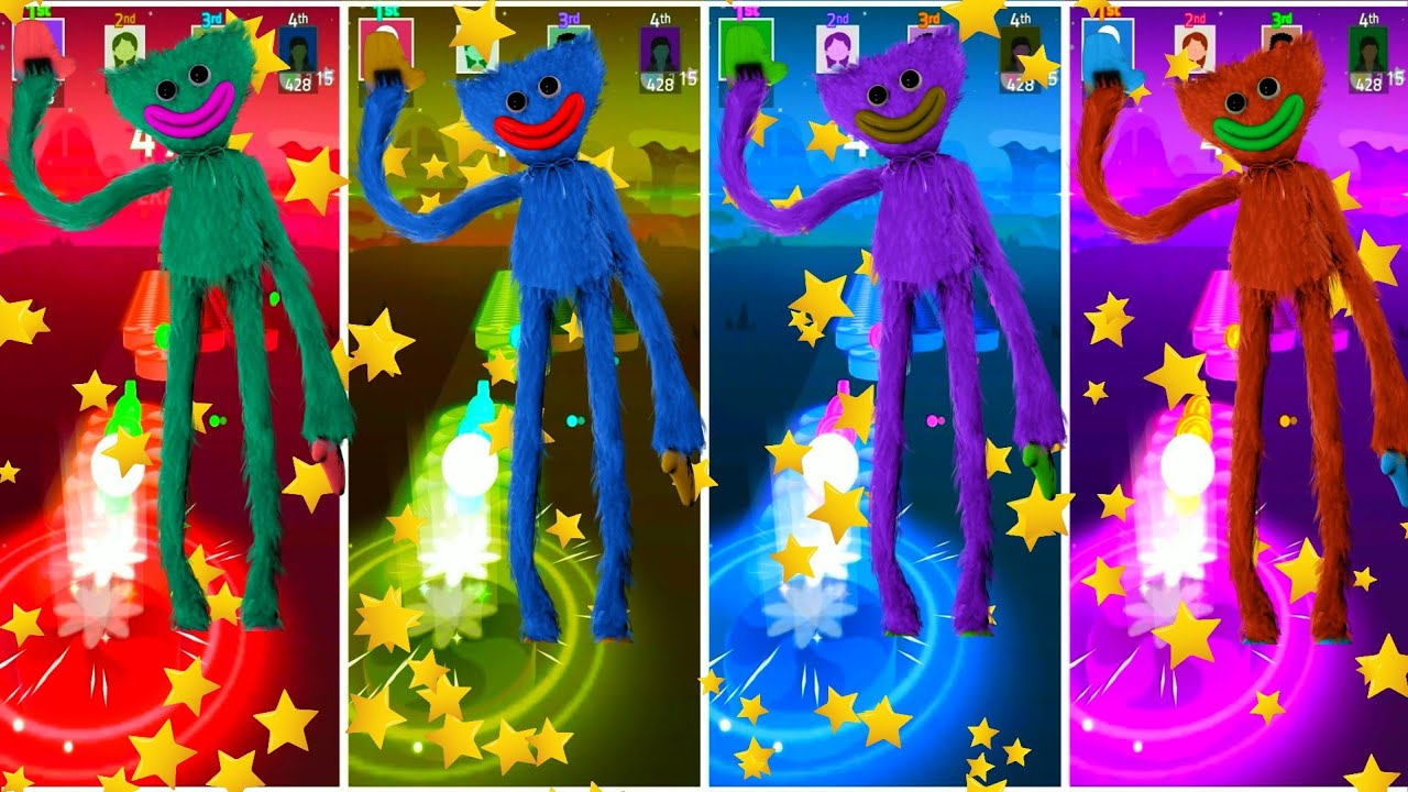 Huggy Wuggy & Poppy Playtime Characters in Music Jump