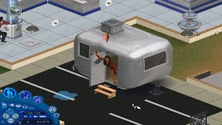 The Sims 1 - Getting in the Trailer in a Bad Mood