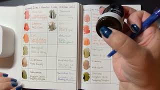 Swatching 11 New Fountain Pen Inks from Vanness and The Papery