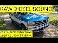 Ride Along Through Town | Diesel Engine Sounds (First Upload)