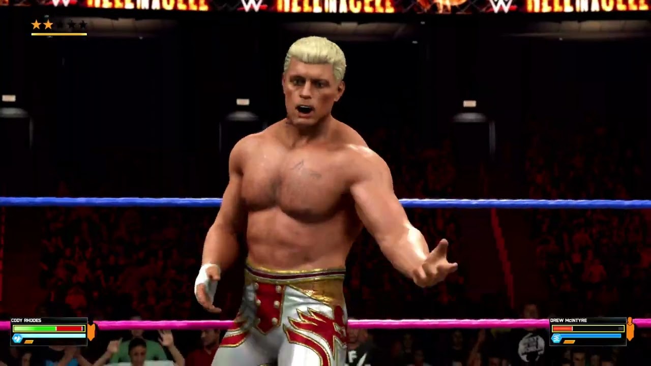 [WWE2K26] Cody Rhodes VS Drew McIntyre 3 Stages of Hell