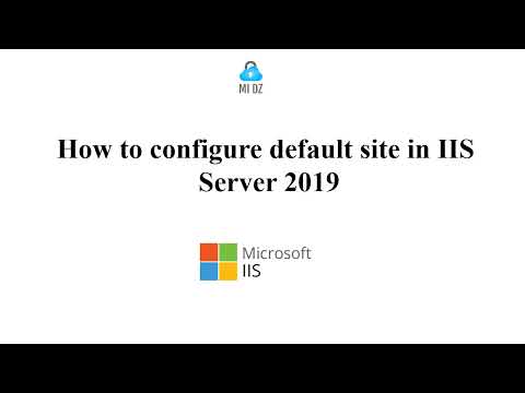 How to configure default site in IIS  Server 2019