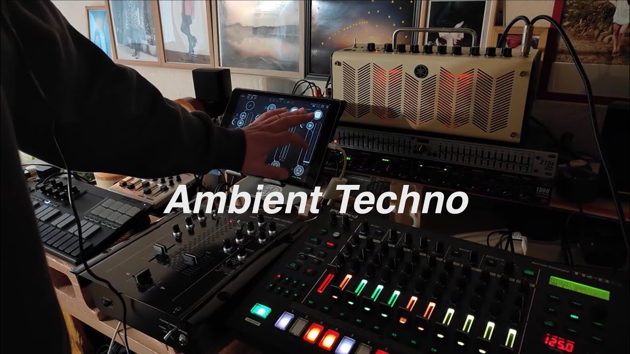 DrumSynth 298 - Ambient Techno - Melodic, Acid,Noise 120BPM - SQ1x ipad , TR8S,Uno Synth