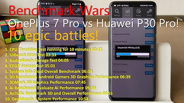 Benchmark Wars: OnePlus 7 Pro vs Huawei P30 Pro! 10 epic battles!