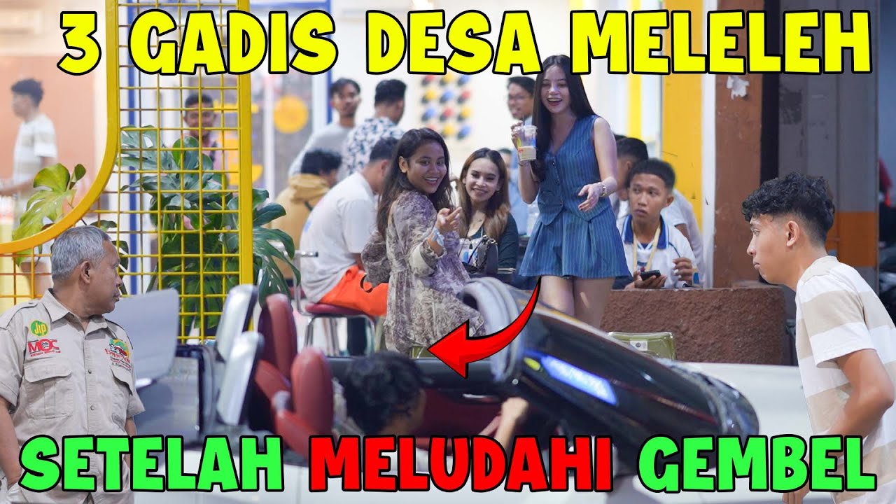 3 GADIS DESA MELELEH !!! Setelah meludahi Gembel