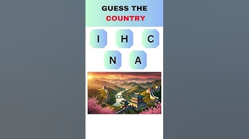 "Guess the Country By Its Scrambled Name ! 🧩 Unscramble the Name 🌎" #mindbendingquiz