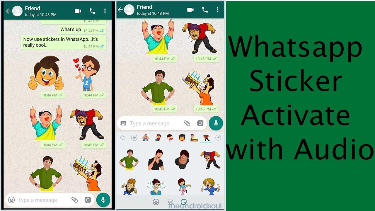 Sending Whatsapp Sticker On Andriod Youtube