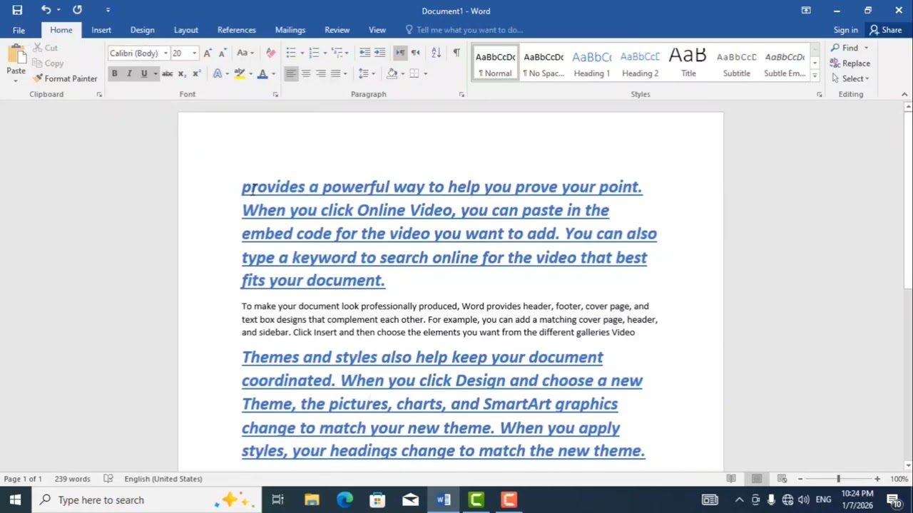 MS Word Home Tab Explained | Clipboard & Font Group Full Tutorial for Beginners 