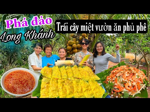 Video Phá đảo Long Khánh thăm nhà Thuý TV-chặt cây dừa lấy... - youtube