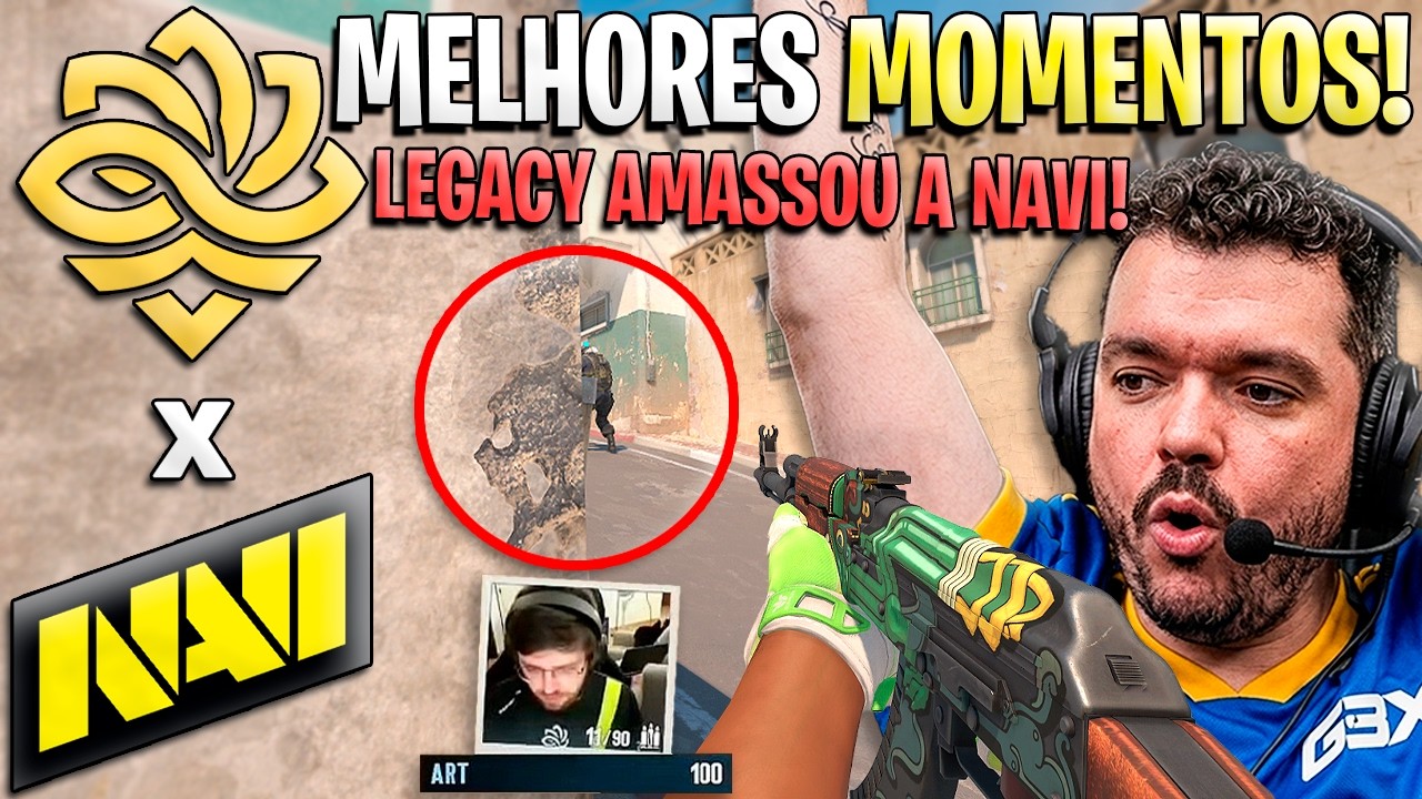 A LEGACY É O MELHOR TIME BR!🤯 LEGACY x NAVI (MELHORES MOMENTOS) - ESL PRO LEAGUE - (GAULES)