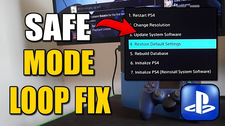 How to Fix PS4 Stuck in Safe Mode & Fix Safe Mode Loop (Best Method)
