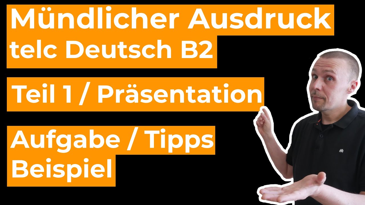 Präsentation B2 Beispiel Pdf Präsentation/Vortrag in telc Deutsch B2 - Mündlicher Ausdruck Teil 1