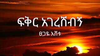 Tsegaye Eshetu - Fikir Agereshebgn ( ፀጋዬ እሸቱ - ፍቅር አገረሸብኝ ) - Lyrics Resimi