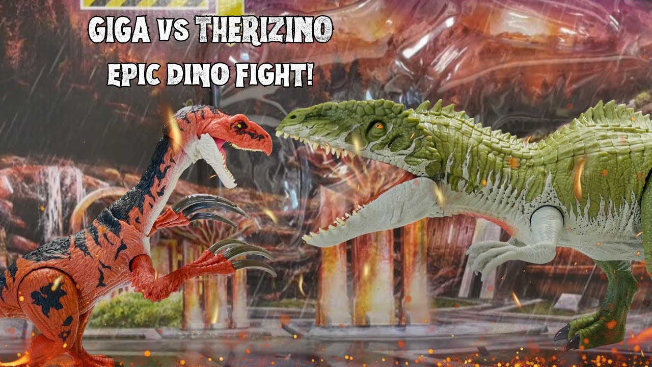 Jurassic World Reimagined 2-Pack: Giganotosaurus & Therizinosaurus UNBOXING! Attack Action Battle! 🦖