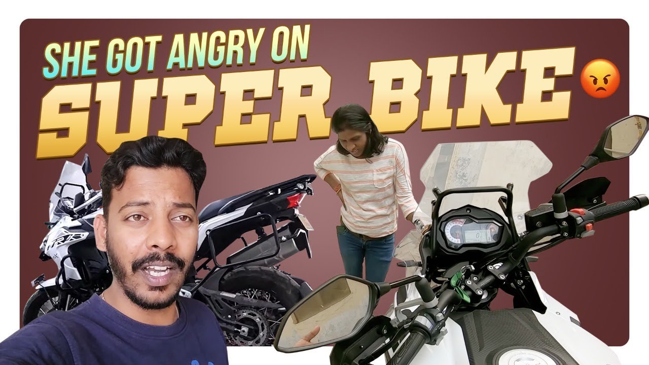 She got angry on SUPER BIKE 😡🤬...| Ride with Vj | Valentine special from Amazon
