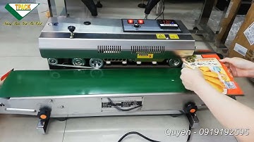 Máy hàn miệng túi liên tục, máy hàn điện tử. lh 0919192595