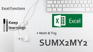 Excel SUMX2MY2 function