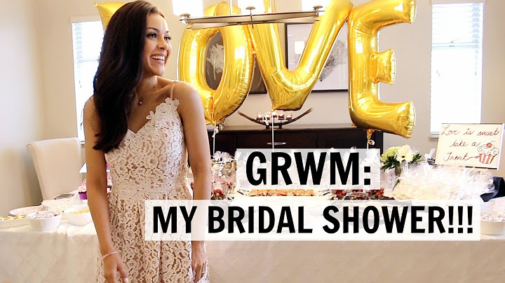 Get Ready With Me: MY BRIDAL SHOWER! - TrinaDuhra