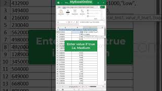 How to Use IFS formula in Excel 🤩 #excel #myexcelonline #shorts