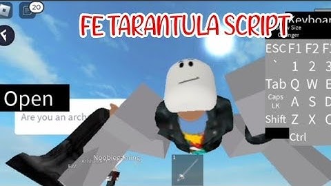 ROBLOX FE TARANTULA SCRIPT using FLUXUS EXECUTOR played at Fencing - script link on pinned comments