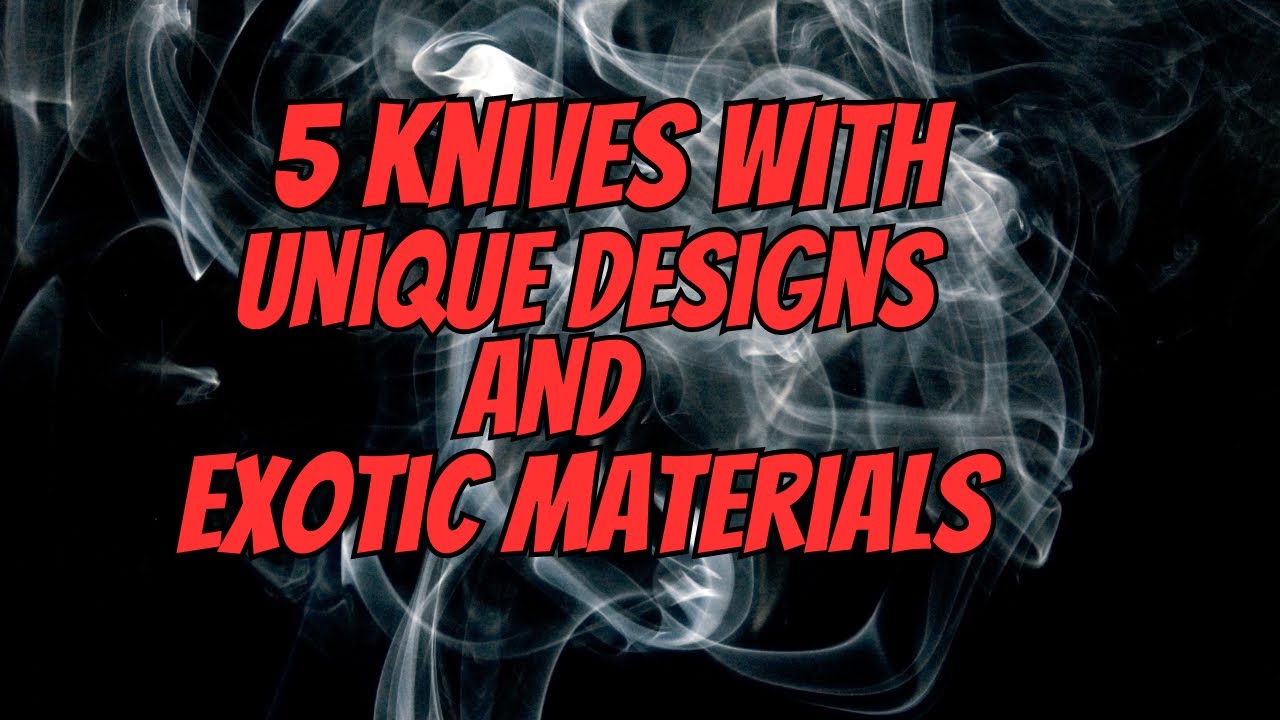 The coolest designs and materials out there YouTube