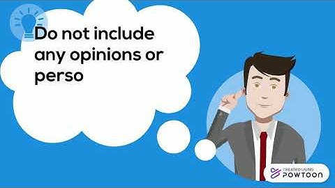 How to write an objective summary