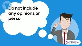 How to write an objective summary