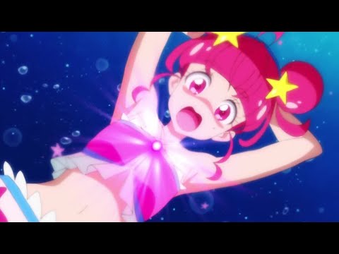 Cures swim as mermaids