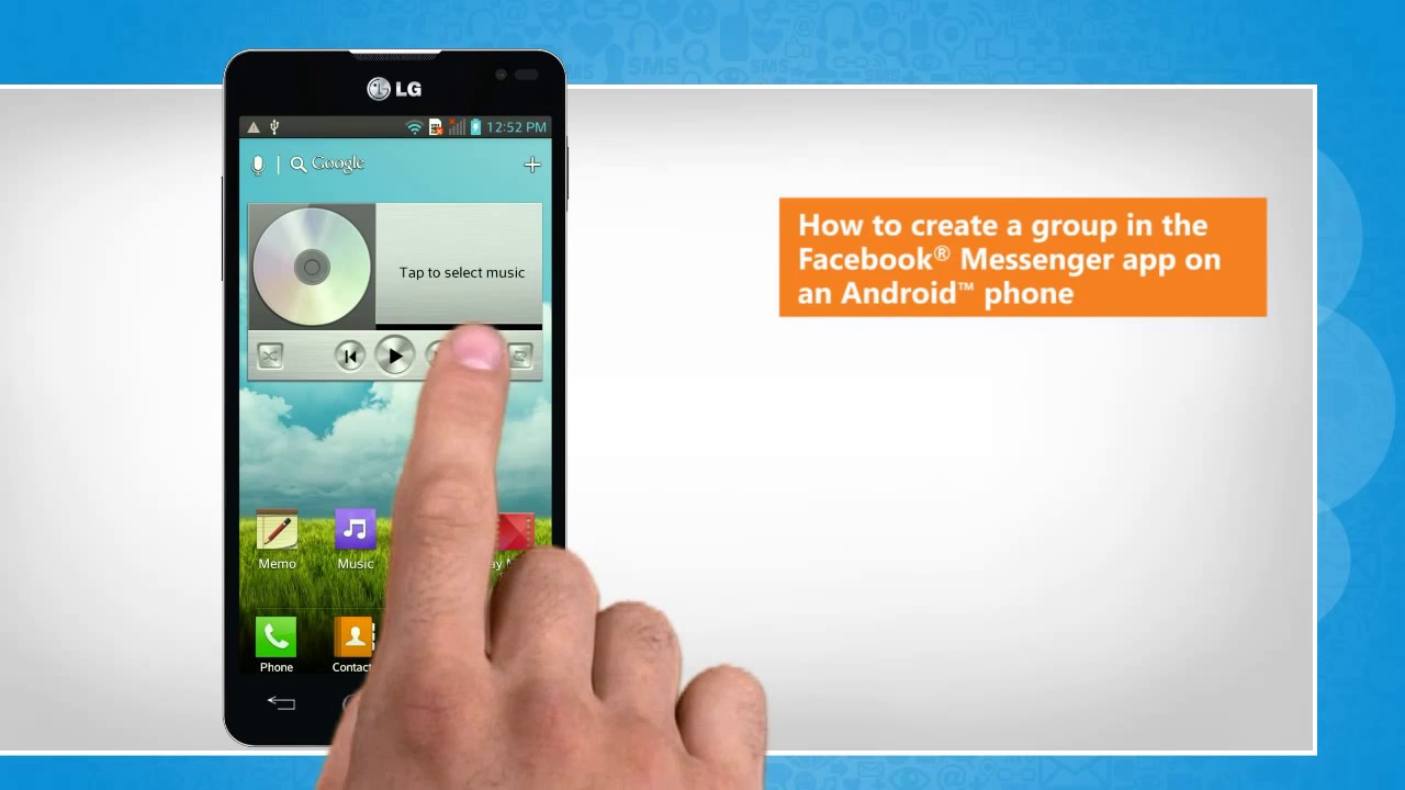 How to create a group in the Facebook® Messenger app on an Android™ phone - YouTube