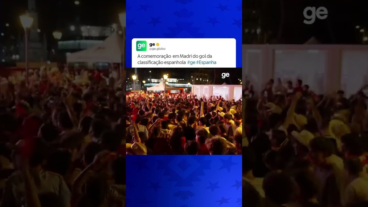 A COMEMORAÇÃO EM MADRI COM O GOL DA CLASSIFICAÇÃO | #shorts | Copa do Mundo 2026 | ge.globo