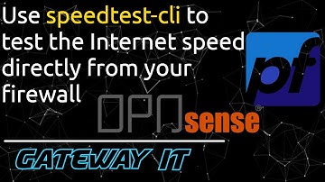 speedtest-cli - run the internet speed test directly from your OPNSense/pfSense/VyOS/IPFire/Untangle